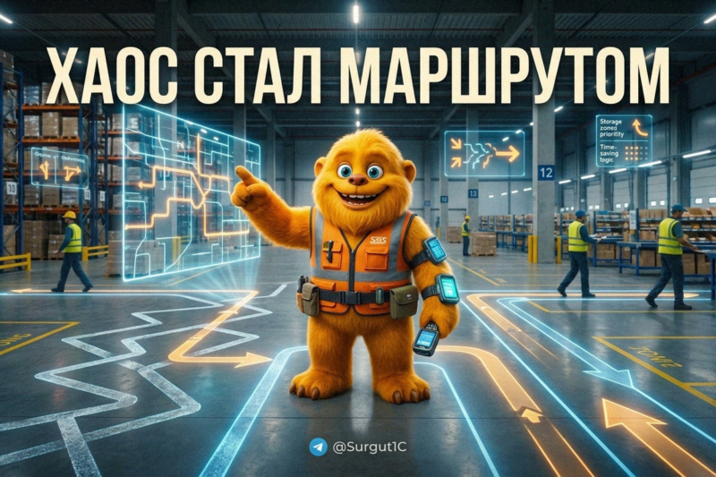 Оптимизация маршрутов сборки в 1С WMS: как сэкономить до 30% времени на складе и увеличить скорость отгрузки заказов