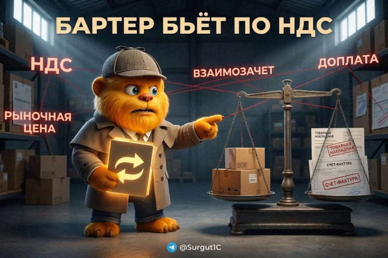 Ошибки учета бартера в 1С: как избежать донарах и штрафов при обмене товарами?