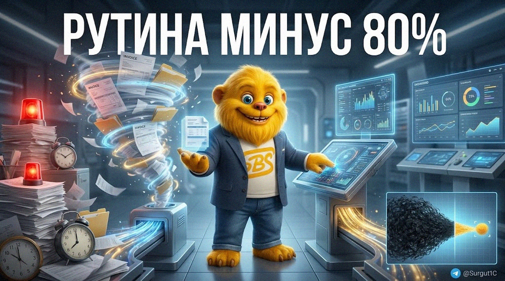 Сократите рутину до 80%: Как автоматизация в 1С освободит ваше время для роста бизнеса