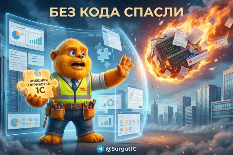 Доработки 1С без программиста: Как сэкономить время и деньги, внедрив автоматизацию без риска поломок
