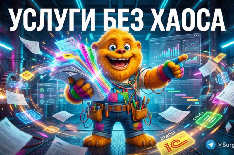 Автоматизация услуг в 1С: как избежать хаоса в счетах и актах и повысить прозрачность бизнеса