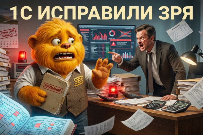 Изменение старого документа в 1С: как одна правка может нарушить бухгалтерский баланс и отчетность